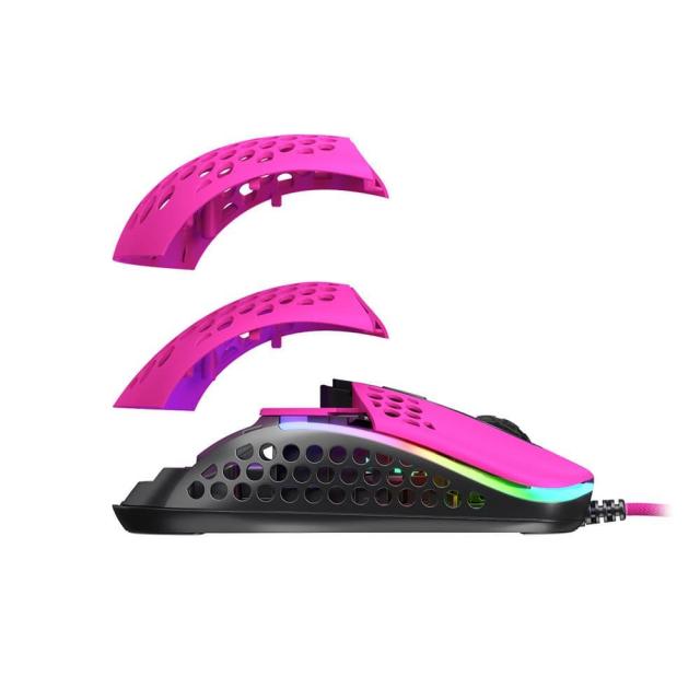 Геймърска мишка Xtrfy M42 Pink, RGB, Розов