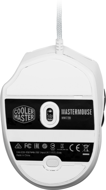 Геймърска Оптична Мишка Cooler Master MM720 Matte White