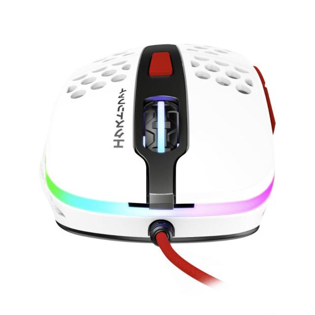 Геймърска мишка Xtrfy M4 Tokyo, RGB, Бял//Червен