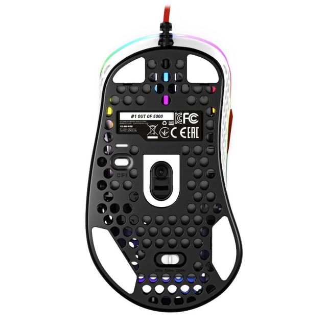 Геймърска мишка Xtrfy M4 Tokyo, RGB, Бял//Червен