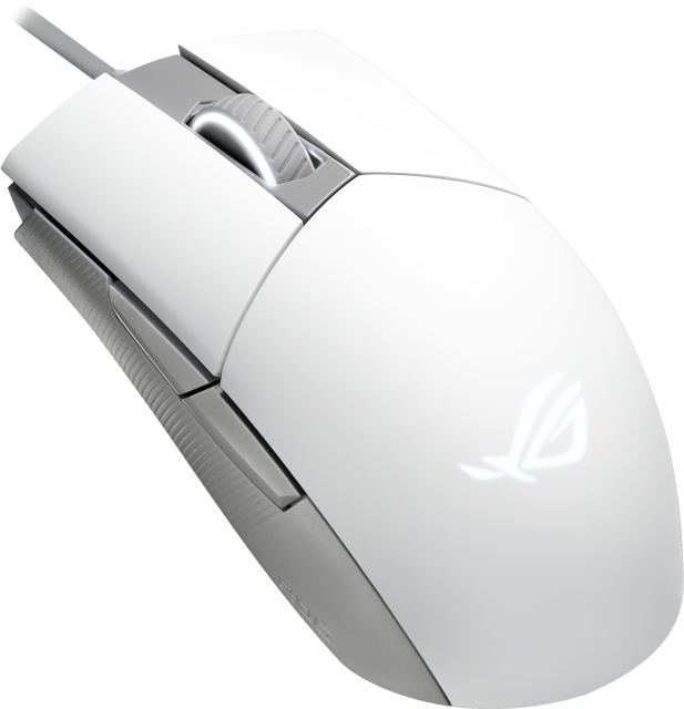 Геймърска мишка ASUS ROG Strix Impact II Moonlight White