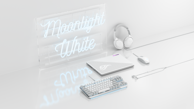 Геймърска мишка ASUS ROG Strix Impact II Moonlight White