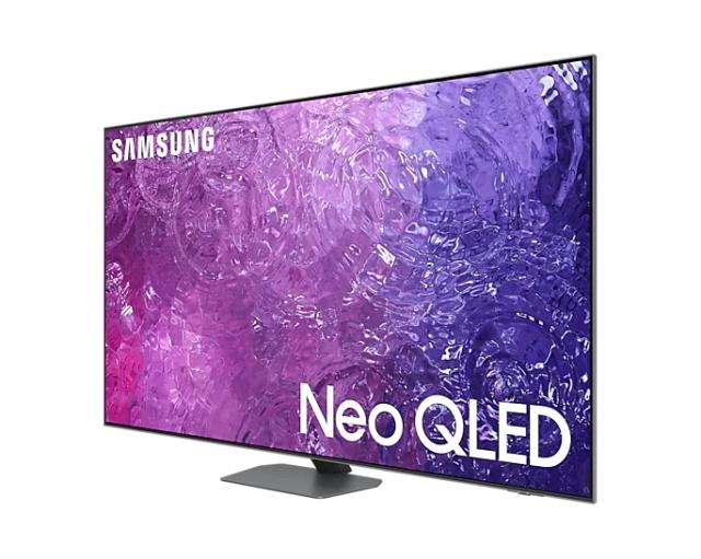 Телевизор Samsung 65'' 65QN90C NEO QLED FLAT, SMART, 120 Hz, Direct Full-Array, Neo Quantum HDR+, FreeSync Premium Pro, Dolby Atmos, Q-Symphony, Bixby, Bluetooth 5.2, Wi-Fi 5, 4xHDMI 2.1, 2xUSB, Tizen, Silver