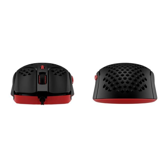 Геймърска мишка HyperX Pulsefire Haste, RGB, USB 2.0, Черен/Червен