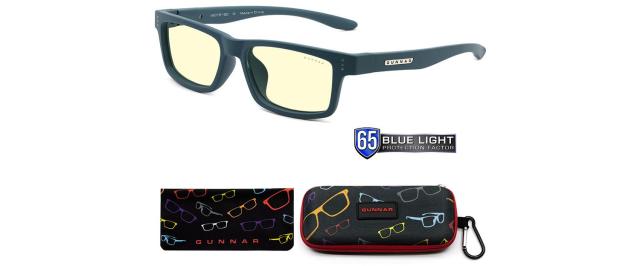 Детски компютърни очила GUNNAR Cruz Kids Small, Amber Natural, Тюркоаз