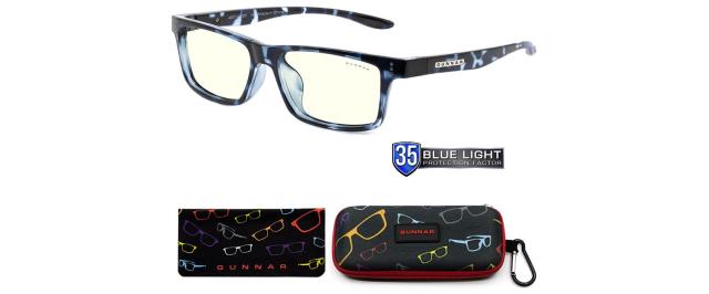 Детски компютърни очила GUNNAR Cruz Kids Large, Clear Natural, Син