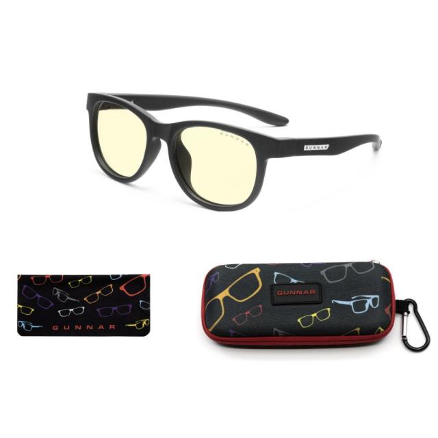 Детски компютърни очила GUNNAR Rush Kids Small, Amber Natural, Черен