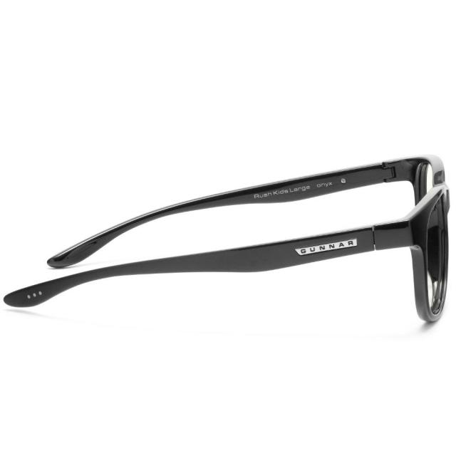 Детски компютърни очила GUNNAR Rush Kids Large, Clear Natural, Черен