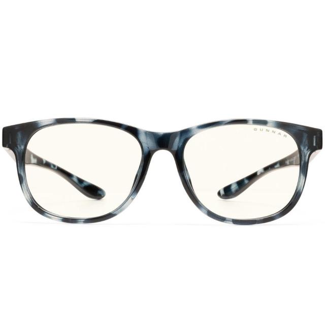 Детски компютърни очила GUNNAR Rush Kids Large, Clear Natural, Син