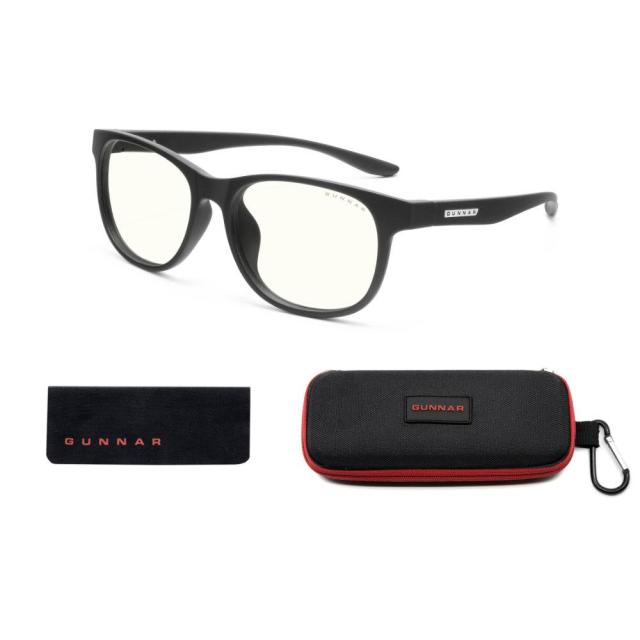 Детски компютърни очила GUNNAR Rush Kids 12+, Clear Natural, Черен