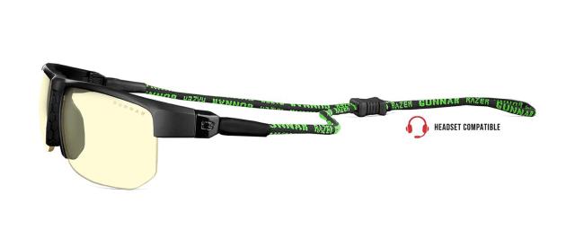 Геймърски очила GUNNAR Razer Torpedo X, Amber, Зелен/Черен