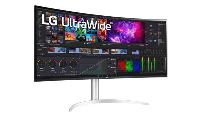 Монитор LG 40WP95CP-W, 39.7" 21:9 Curved UltraWide 5K2K Nano IPS AG, 5ms, 300 cd/m2, 1000:1, Mega DFC, 5120x2160, DCI-P3 98%, HDR 10, AMD FreeSync, USB 3.0, Thunderbolt 4, USB Type-C, HDMI, DisplayPort, 2x5W, PBP, Tilt, Height, Swivel, Tiltan