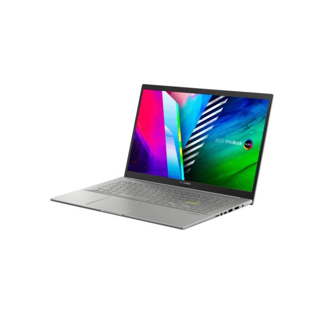 Лаптоп Asus Vivobook OLED K513EA-OLED-L531W, Intel Core i5-1135G7 (8M Cache, up to 4.2 GHz), 15.6" FHD IPS, Glare(1920x1080), 400nits,16GB DDR4 (8ON BD.),1TB PCIEG3 SSD, Windows 11,Illum. Kbd., Transparent Silver