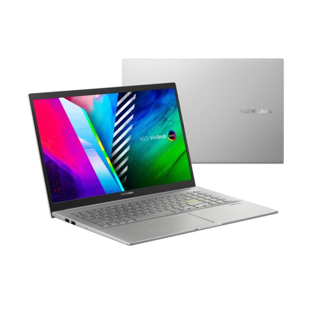 Лаптоп Asus Vivobook OLED K513EA-OLED-L531W, Intel Core i5-1135G7 (8M Cache, up to 4.2 GHz), 15.6" FHD IPS, Glare(1920x1080), 400nits,16GB DDR4 (8ON BD.),1TB PCIEG3 SSD, Windows 11,Illum. Kbd., Transparent Silver