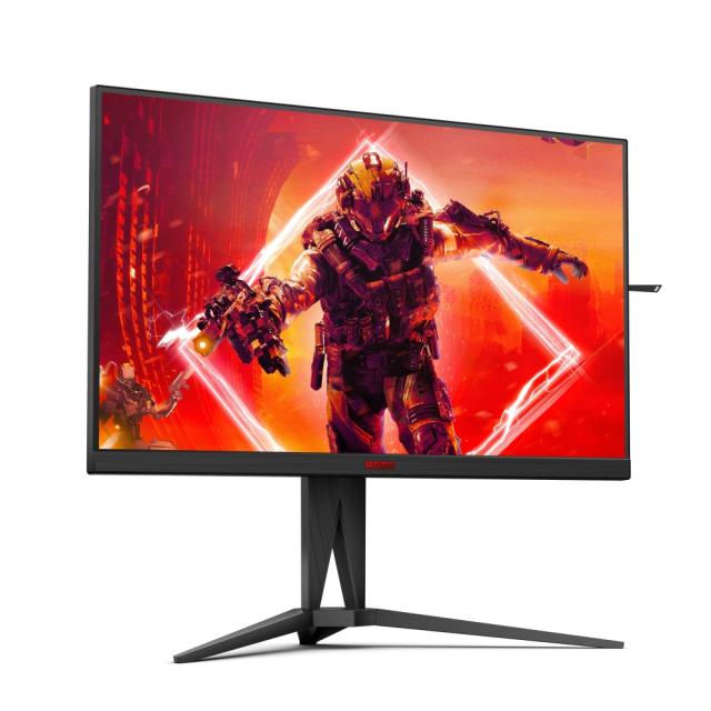 Монитор AOC AG275QXN/EU, 27" VA WLED, 2560x1440@165Hz, 1ms GtG, 1ms MPRT, 400cd m/2, 3000:1, 80M:1 DCR, AdaptiveSync, FlickerFree, Low Blue Light, Tilt, Height Adjust, Pivot, Swivel, 2xHDMI, DP, USB hub
