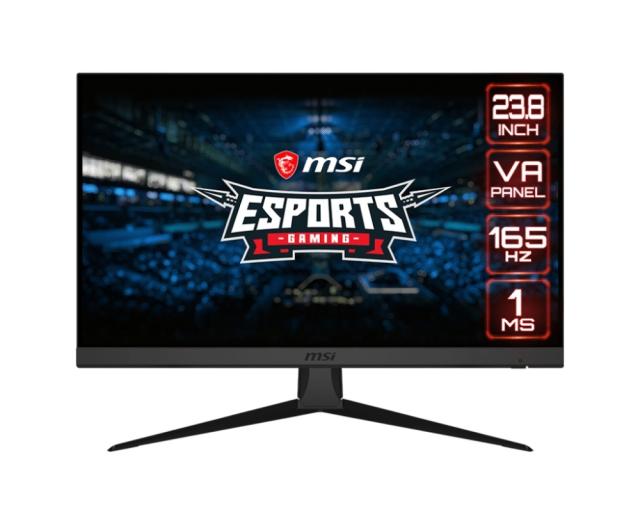 Монитор MSI Optix G243, 23.8", VA, 1ms, 165Hz, FHD 1920x1080, FLAT, AG, FreeSync Premium, Night Vision, HDMI CEC, 350 cd/m2, Contrast 3000:1, DCR 100M:1, 2x HDMI, DP, Tilt, VESA 100, Frameless, 9S6-3BA41T-044