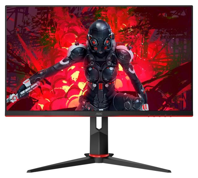 Монитор AOC 27G2U5/BK, 27" WLED IPS, 1920x1080@75Hz, 4ms GtG/1ms MPRT, 250cd/m2, 1000:1, DC20M:1, FreeSync, FlickerFree, Low Blue Light, 2Wx2, Tilt, Height Adjust, Pivot, Swivel, D-SUB, HDMI, DP, 4xUSB 3.0+Neomounts by NewStar Foldable Notebook Desk 