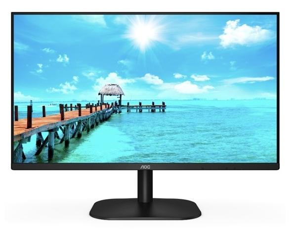 Монитор AOC 27B2AM 27" WLED VA 1920x1080@75Hz, 4ms GTG, 250cd/m2, 4000:1, 20M:1 DCR, Low Blue Light, Tilt, D-SUB, HDMI, Speakers, Black+Neomounts by NewStar Tablet & Smartphone Stand