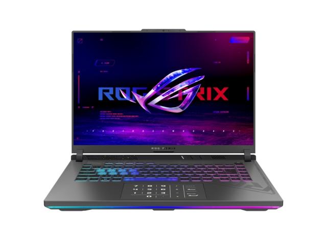 Лаптоп Asus ROG Strix G16 G614JU-N3111, Intel Core i7 13650HX 14C ( 2.60/4.9 GHz, 24 MB Cache ), 16" FHD+ 16:10 (1920 x 1200, WUXGA) 165HZ, NVIDIA GF RTX4050 6GB GDDR6, 16GB DDR5 4800MHz, 1TB SSD, Wi-Fi 6E, Free DOS