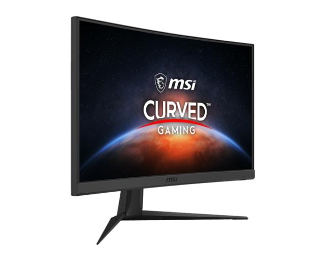 Монитор MSI Optix G24C6, 23.6", VA, 1ms, 144Hz, FHD 1920x1080, CURVED 1500R, AG, Night Vision, FreeSync Premium, Anti-Flicker, Less Blue Light, 250 cd/m2, Contrast 3000:1, DCR 100M:1, 2 x HDMI, DP, 1x Earphone out , Tilt, VESA100, Frameless, 9S6-3BA0