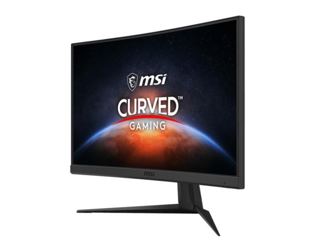 Монитор MSI Optix G24C6, 23.6", VA, 1ms, 144Hz, FHD 1920x1080, CURVED 1500R, AG, Night Vision, FreeSync Premium, Anti-Flicker, Less Blue Light, 250 cd/m2, Contrast 3000:1, DCR 100M:1, 2 x HDMI, DP, 1x Earphone out , Tilt, VESA100, Frameless, 9S6-3BA0