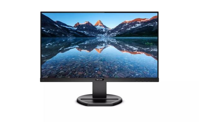 Монитор Philips 243B9, 23.8" WLED IPS, 1920x1080@75Hz, 4ms GtG, 250cd/m2, 1000:1, DC50M:1, Adaptive Sync, Low Blue Light, 2Wx2, Tilt, Height, Pivot, Swivel, D-SUB, HDMI, DP, USB Hub+Neomounts by NewStar Foldable Notebook Desk Stand