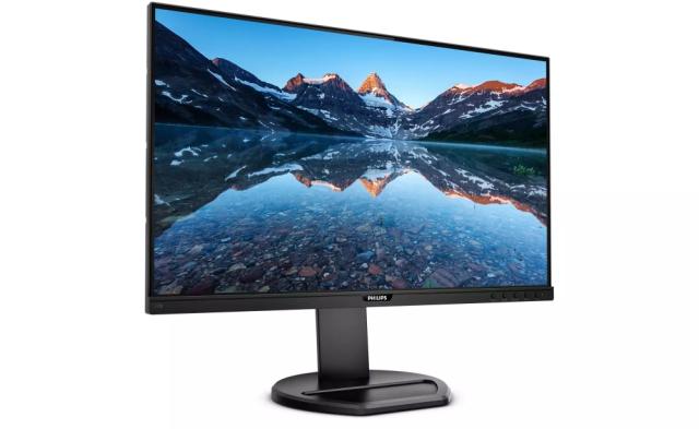 Монитор Philips 243B9, 23.8" WLED IPS, 1920x1080@75Hz, 4ms GtG, 250cd/m2, 1000:1, DC50M:1, Adaptive Sync, Low Blue Light, 2Wx2, Tilt, Height, Pivot, Swivel, D-SUB, HDMI, DP, USB Hub+Neomounts by NewStar Foldable Notebook Desk Stand