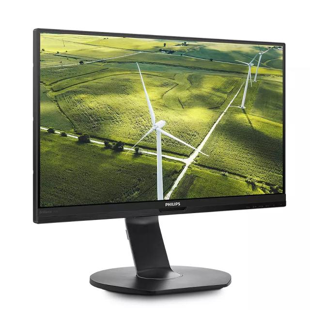 Монитор Philips 241B7QGJEB, 23.8" IPS WLED, 1920x1080@60Hz, 5ms GtG, 250 cd/m2, 1000:1, DCR 50M:1, FlickerFree, Low Blue Mode, 2Wx2, Tilt, Height Adjust, Pivot, Swivel, D-SUB, DVI, HDMI, DP, USB hub+Neomounts by NewStar Tablet & Smartphone Stand