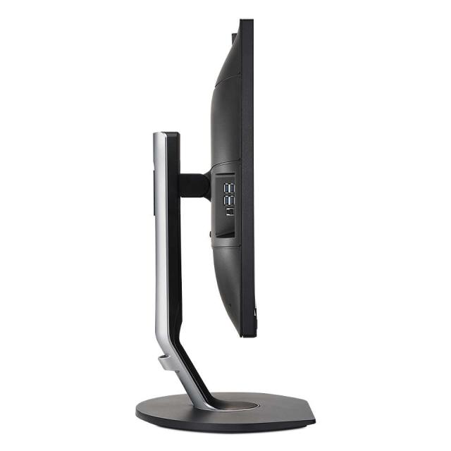 Монитор Philips 241B7QGJEB, 23.8" IPS WLED, 1920x1080@60Hz, 5ms GtG, 250 cd/m2, 1000:1, DCR 50M:1, FlickerFree, Low Blue Mode, 2Wx2, Tilt, Height Adjust, Pivot, Swivel, D-SUB, DVI, HDMI, DP, USB hub+Neomounts by NewStar Tablet & Smartphone Stand