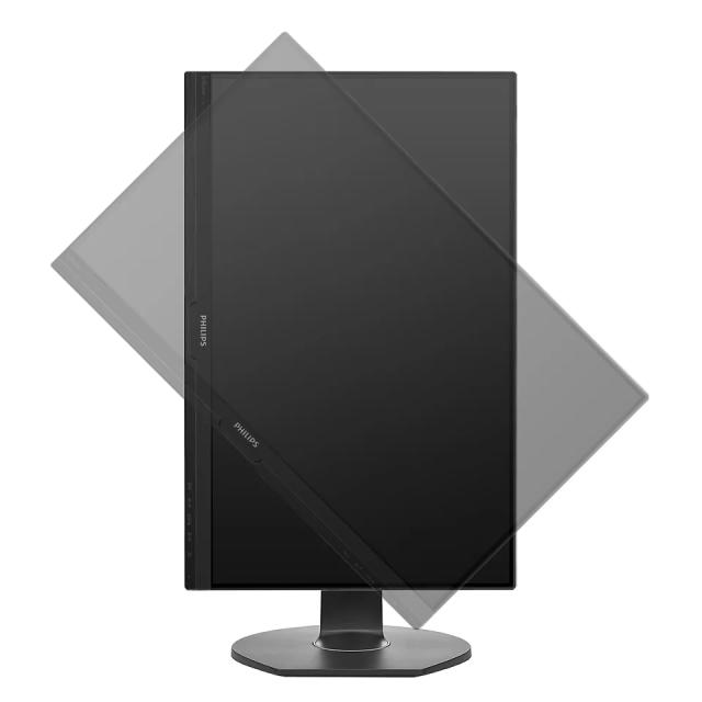 Монитор Philips 241B7QGJEB, 23.8" IPS WLED, 1920x1080@60Hz, 5ms GtG, 250 cd/m2, 1000:1, DCR 50M:1, FlickerFree, Low Blue Mode, 2Wx2, Tilt, Height Adjust, Pivot, Swivel, D-SUB, DVI, HDMI, DP, USB hub+Neomounts by NewStar Tablet & Smartphone Stand