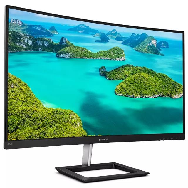 Монитор Philips 322E1C, 31.5" Curved 1500R VA WLED, 1920x1080@75Hz, 4ms GtG, 250cd/m2, 3000:1, Mega Infinity DCR, FreeSync/Adaptive Sync, FlickerFree, Low Blue Mode, Tilt, D-SUB, HDMI, DP+Neomounts by NewStar Tablet & Smartphone Stand