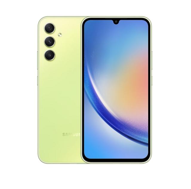 Мобилен телефон Samsung SM-A346 GALAXY A34 5G 256 GB, Octa-Core (2x2.6 GHz, 6x2.0 GHz), 8 GB RAM, 6.6" 1080x2340 120 Hz, 48.0 MP + 8.0 MP + 5.0 MP + 13.0 Selfie, 5000 mAh, Dual SIM, Lime