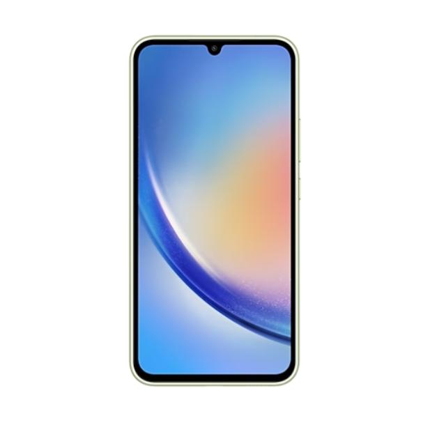 Мобилен телефон Samsung SM-A346 GALAXY A34 5G 256 GB, Octa-Core (2x2.6 GHz, 6x2.0 GHz), 8 GB RAM, 6.6" 1080x2340 120 Hz, 48.0 MP + 8.0 MP + 5.0 MP + 13.0 Selfie, 5000 mAh, Dual SIM, Lime