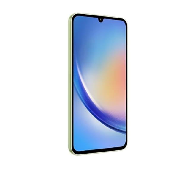 Мобилен телефон Samsung SM-A346 GALAXY A34 5G 256 GB, Octa-Core (2x2.6 GHz, 6x2.0 GHz), 8 GB RAM, 6.6" 1080x2340 120 Hz, 48.0 MP + 8.0 MP + 5.0 MP + 13.0 Selfie, 5000 mAh, Dual SIM, Lime