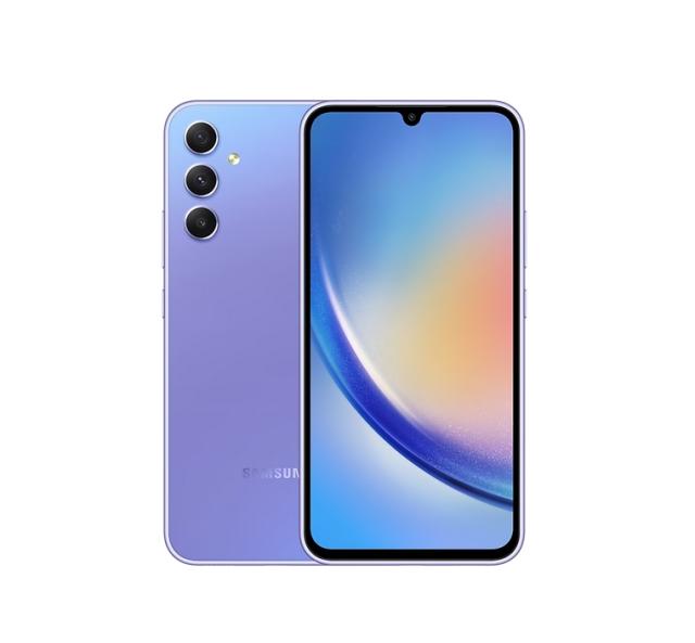 Мобилен телефон Samsung SM-A346 GALAXY A34 5G 256 GB, Octa-Core (2x2.6 GHz, 6x2.0 GHz), 8 GB RAM, 6.6" 1080x2340 120 Hz, 48.0 MP + 8.0 MP + 5.0 MP + 13.0 Selfie, 5000 mAh, Dual SIM, Violet
