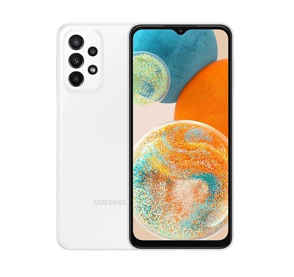 Мобилен телефон Samsung SM-A236 GALAXY A23 5G 128GB, Octa-Core (2x2.2 GHz, 6x1.7 GHz), 4 GB RAM, 6.6" 1080x2408 120 Hz, 50.0 MP + 5.0 MP + 2.0 MP + 2.0 MP + 8.0 MP Selfie, 5000 mAh, Dual SIM, White