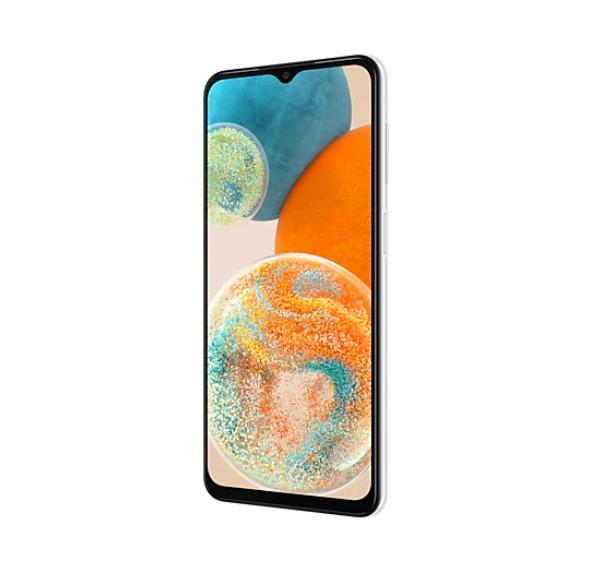 Мобилен телефон Samsung SM-A236 GALAXY A23 5G 128GB, Octa-Core (2x2.2 GHz, 6x1.7 GHz), 4 GB RAM, 6.6" 1080x2408 120 Hz, 50.0 MP + 5.0 MP + 2.0 MP + 2.0 MP + 8.0 MP Selfie, 5000 mAh, Dual SIM, White