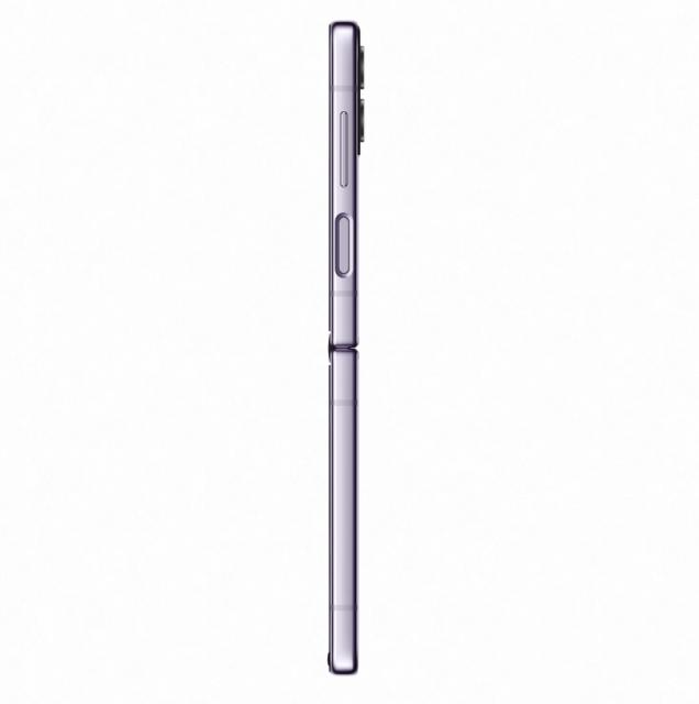 Мобилен телефон Samsung SM-F721 GALAXY Flip 4 5G 512 GB, Octa-Core (1x3.19 GHz, 3x2.75 GHz, 4x1.8 GHz), 8 GB RAM, 6.7" 1080x2640 120 Hz Dynamic AMOLED, HDR10+, 12.0 MP + 12.0 MP + 10.0 MP Selfie, 3700 mAh, Dual SIM, Bora Purple