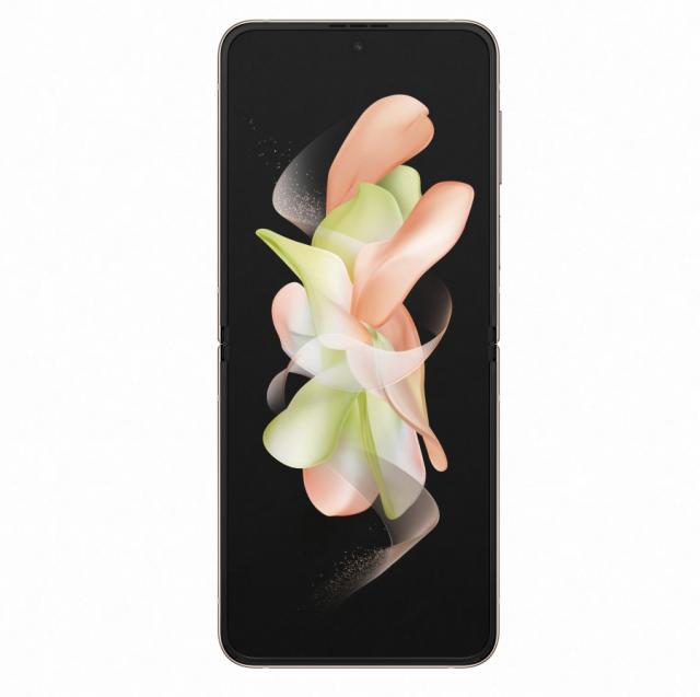 Мобилен телефон Samsung SM-F721 GALAXY Flip 4 5G 512 GB, Octa-Core (1x3.19 GHz, 3x2.75 GHz, 4x1.8 GHz), 8 GB RAM, 6.7" 1080x2640 120 Hz Dynamic AMOLED, HDR10+, 12.0 MP + 12.0 MP + 10.0 MP Selfie, 3700 mAh, Dual SIM, Pink Gold