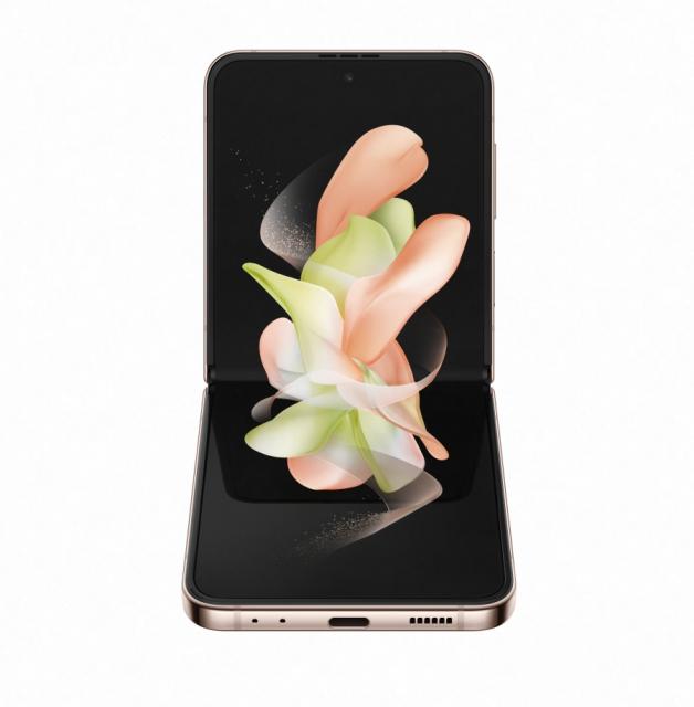 Мобилен телефон Samsung SM-F721 GALAXY Flip 4 5G 512 GB, Octa-Core (1x3.19 GHz, 3x2.75 GHz, 4x1.8 GHz), 8 GB RAM, 6.7" 1080x2640 120 Hz Dynamic AMOLED, HDR10+, 12.0 MP + 12.0 MP + 10.0 MP Selfie, 3700 mAh, Dual SIM, Pink Gold