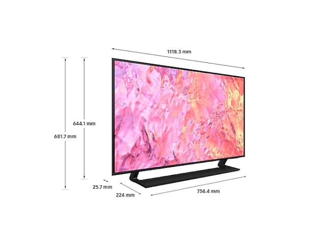 Телевизор Samsung 50'' 50Q67C QLED FLAT, SMART, 3100 PQI, Dual LED, Quantum HDR, Dolby Digital Plus, Q-Symphony, Bixby, LAN, Bluetooth 4.2, Wi-Fi, 3xHDMI 2.0, 2xUSB 2.0, Tizen 6.5, Black