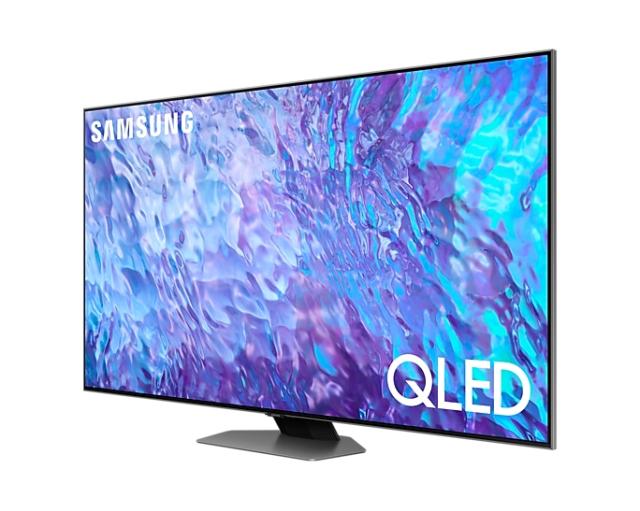 Телевизор Samsung 50" 50Q80C QLED , SMART, 3200 PQI, Dual LED, Direct Full Array 8x, Quantum HDR, HDR 10+, Dolby Digital Plus, Dolby 5.1 Decoder, Bixby, Bluetooth, 4xHDMI, 2xUSB, Frameless, Tizen, Carbon Silver