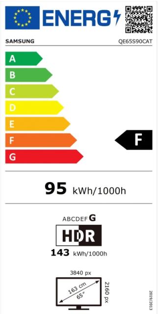 Телевизор Samsung 65" QE65S90C 4K Ultra HD OLED SMART TV, TIZEN , 4600PQI, ULTRA VIEWING ANGLE, WiFi, HDMIx4, USBx2