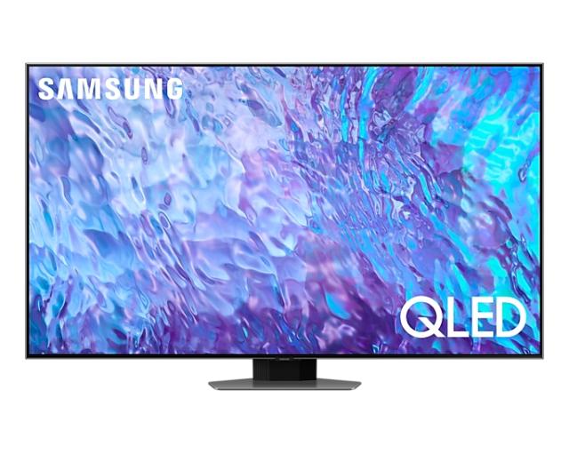 Телевизор Samsung 75" 75Q80 QLED FLAT, SMART, 3800 PQI, Direct Full Array 8X, Quantum HDR 1500, HDR 10+, Bixby, Freesync, Quantum 4K Processor, Dolby Digital Plus, DVB-T2CS2 x 2, Wireless, Network, PIP, 4xHDMI, 2xUSB, Carbon Silver