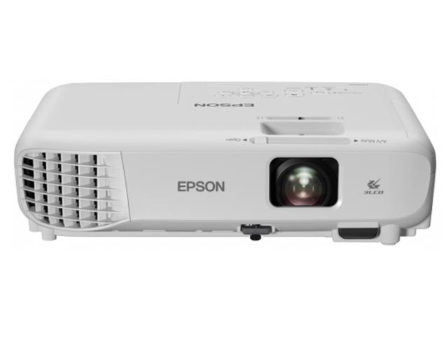 Мултимедиен проектор Epson EB-W06, WXGA (1280 x 800, 16:10), 3700 ANSI lumens, 16 000:1, HDMI, USB, WLAN (optional), Speakers, 24 months, Lamp: 12 months or 1000 h, White + Elite Screen M99NWS1 Manual, 99" (1:1), 177.8 x 177.8 cm, White