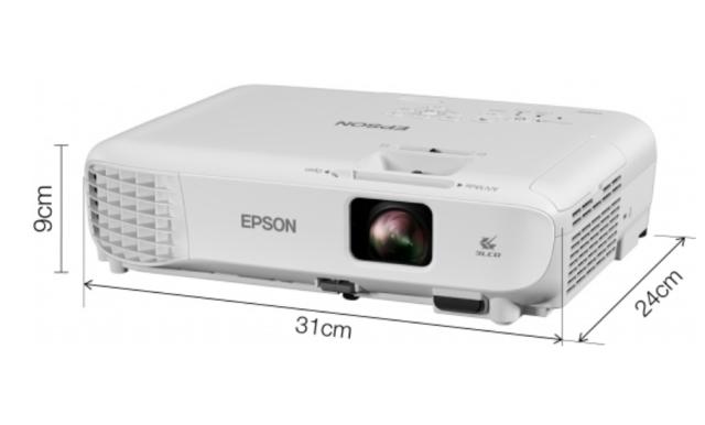 Мултимедиен проектор Epson EB-W06, WXGA (1280 x 800, 16:10), 3700 ANSI lumens, 16 000:1, HDMI, USB, WLAN (optional), Speakers, 24 months, Lamp: 12 months or 1000 h, White + Elite Screen M99NWS1 Manual, 99" (1:1), 177.8 x 177.8 cm, White