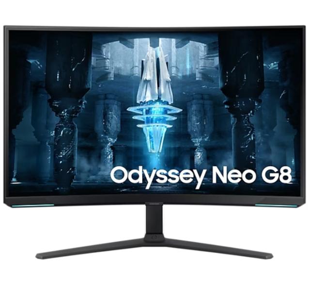 Монитор Samsung Odyssey Neo G8 LS-32BG850, 32" (81.28cm), VA панел, 240Hz, UHD, 1ms, 300cd/m2, 2x HDMI, DP, USB