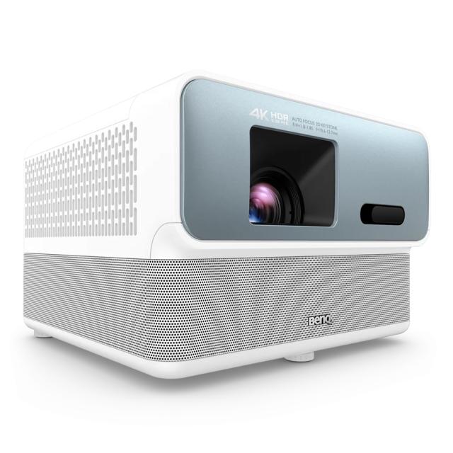 Мултимедиен проектор BenQ Portable GP500 DLP, Android TV, LED, 1500lm, 4K UHD (3840x2160), REC 709 98%, DCI-P3>90%, 1.3X Zoom Lens, Auto Focus, Auto 2D Keystone, Corner Fit, TR 1.0~1.3, 3D, HDR/ HLG, MEMC, ATV, treVolo 5Wx4 360° Chamber Speaker, BT S