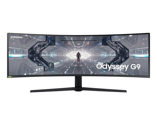 Монитор Samsung LC49G95T, 49" Odyssey GAMING, Curved VA QLED, 1000R, 240 Hz, 1ms GTG, 5120 x 1440, 32:9, 420cd/m2, 2xDP, HDMI, 2xUSB
