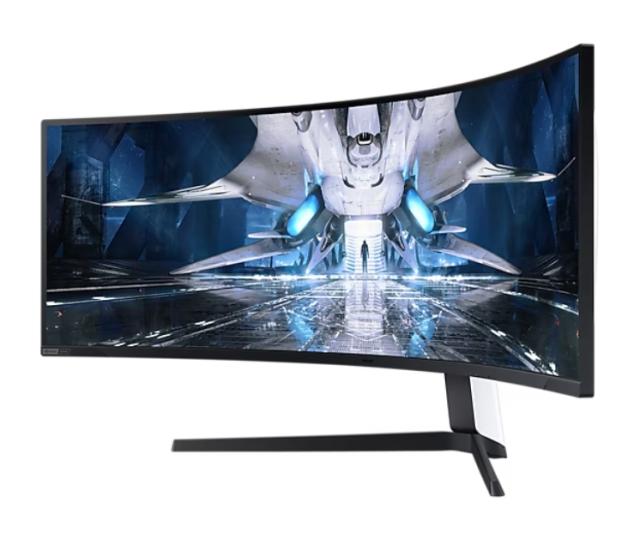 Монитор Samsung 49AG950, 49" Odyssey Neo G9, Curved VA Mini QLED, 1000R, 240Hz, 1ms GTG, 5120 x 1440, 32:9, 420cd/m2, DP 1.4, 2xHDMI 2.1, 2xUSB 3.0, Black